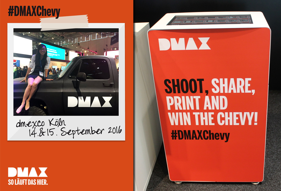 Hashtag Printer Köln - WhatsApp Printer für DMAX auf dmexco in Köln